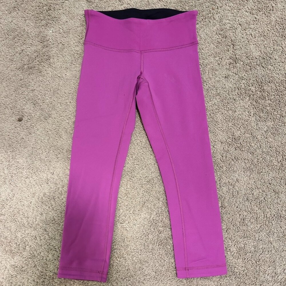 Lululemon Wunder Under Reversible Crop Leggings